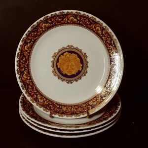 4 Adeline 7.5" salad plates Bacchus Head